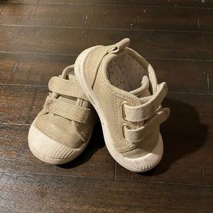 Champagne sparkle baby sneakers